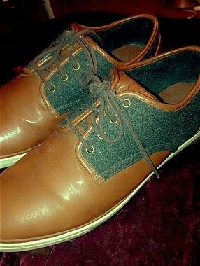 Aldo Men's Brown Leather Casual Lace-Up Shoes